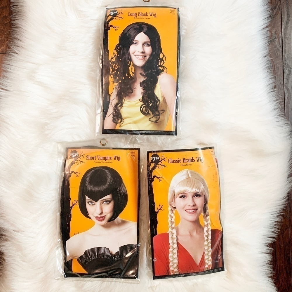 (3) Halloween Wigs